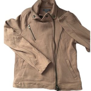 Light pink brown sweater jacket